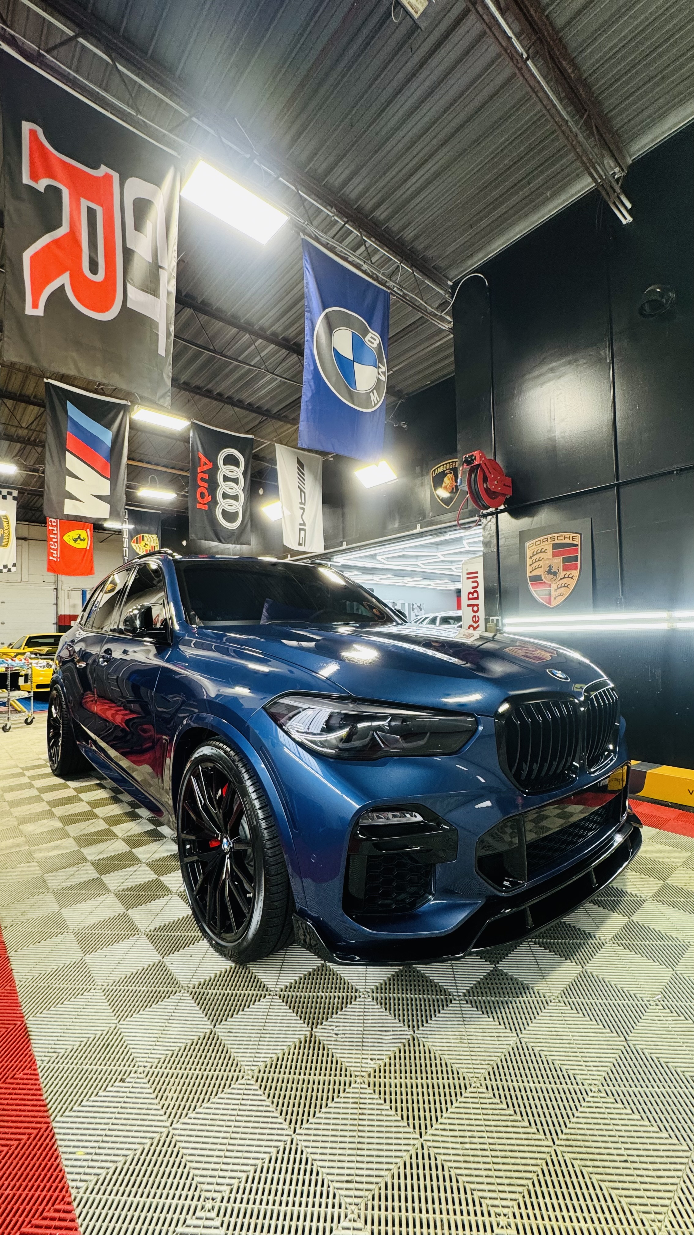 Blue BMW X5 M at Detail Masters