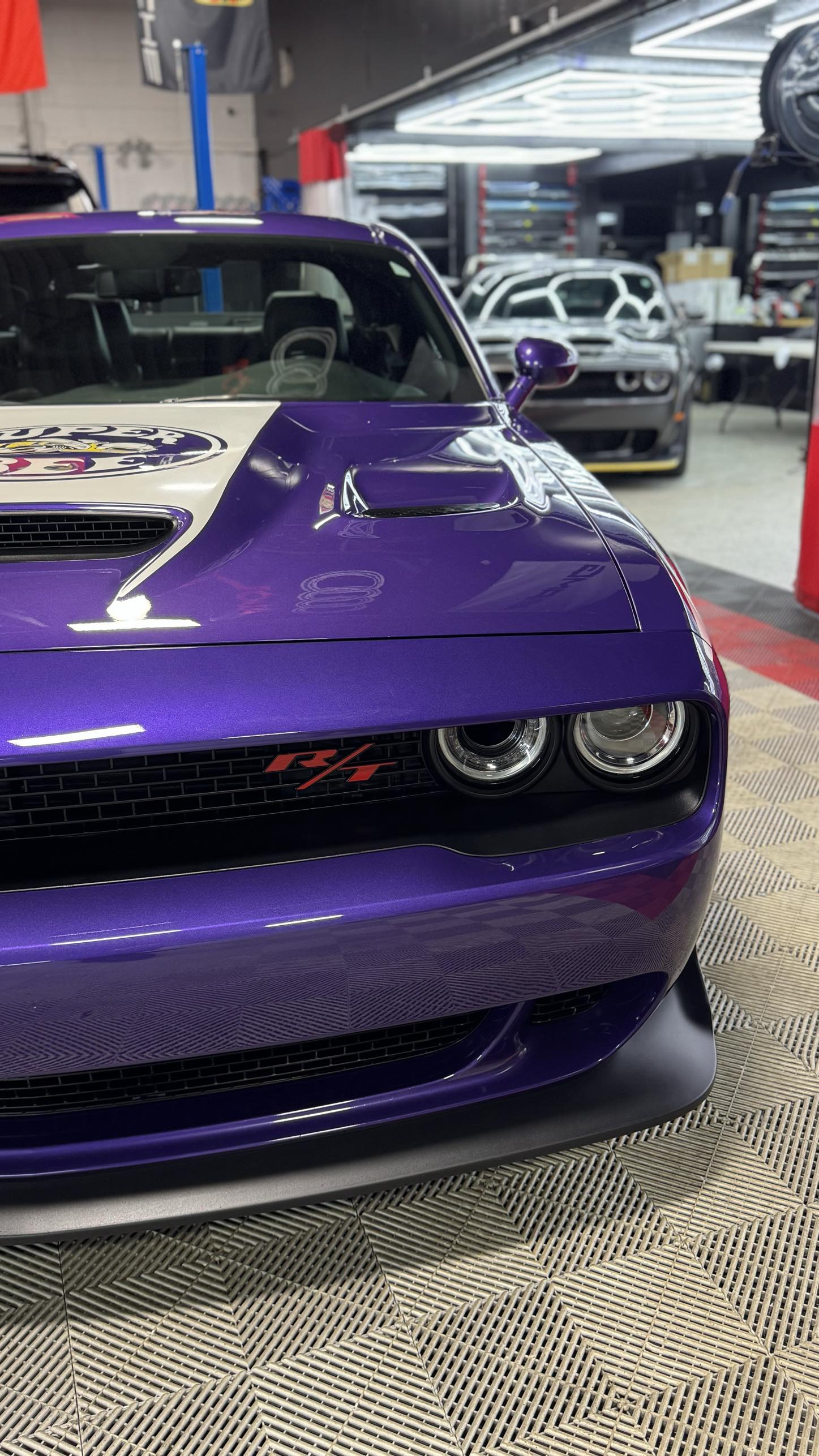 Purple Dodge Challenger R/T at Detail Masters