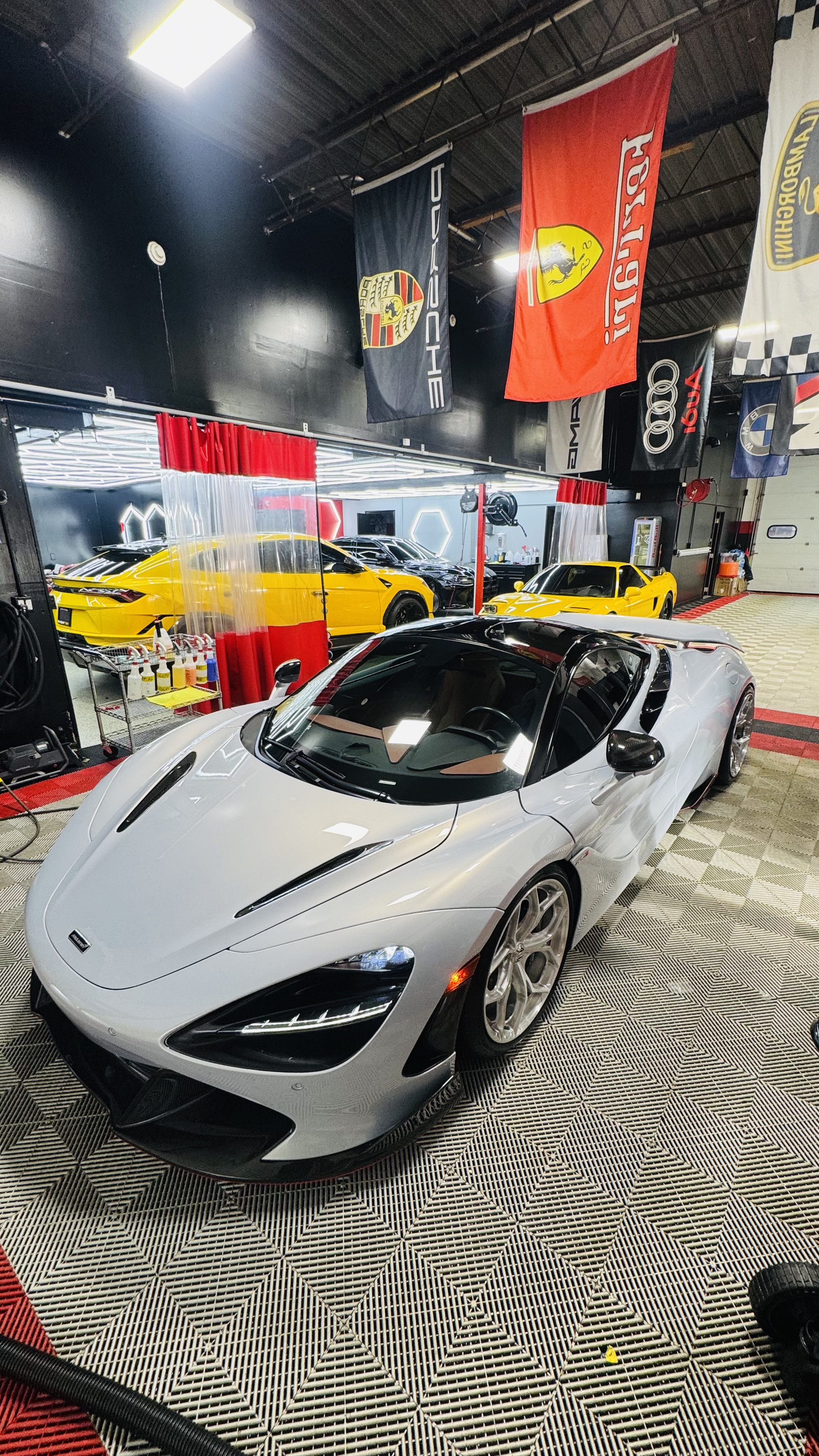 White McLaren 720S at Detail Masters