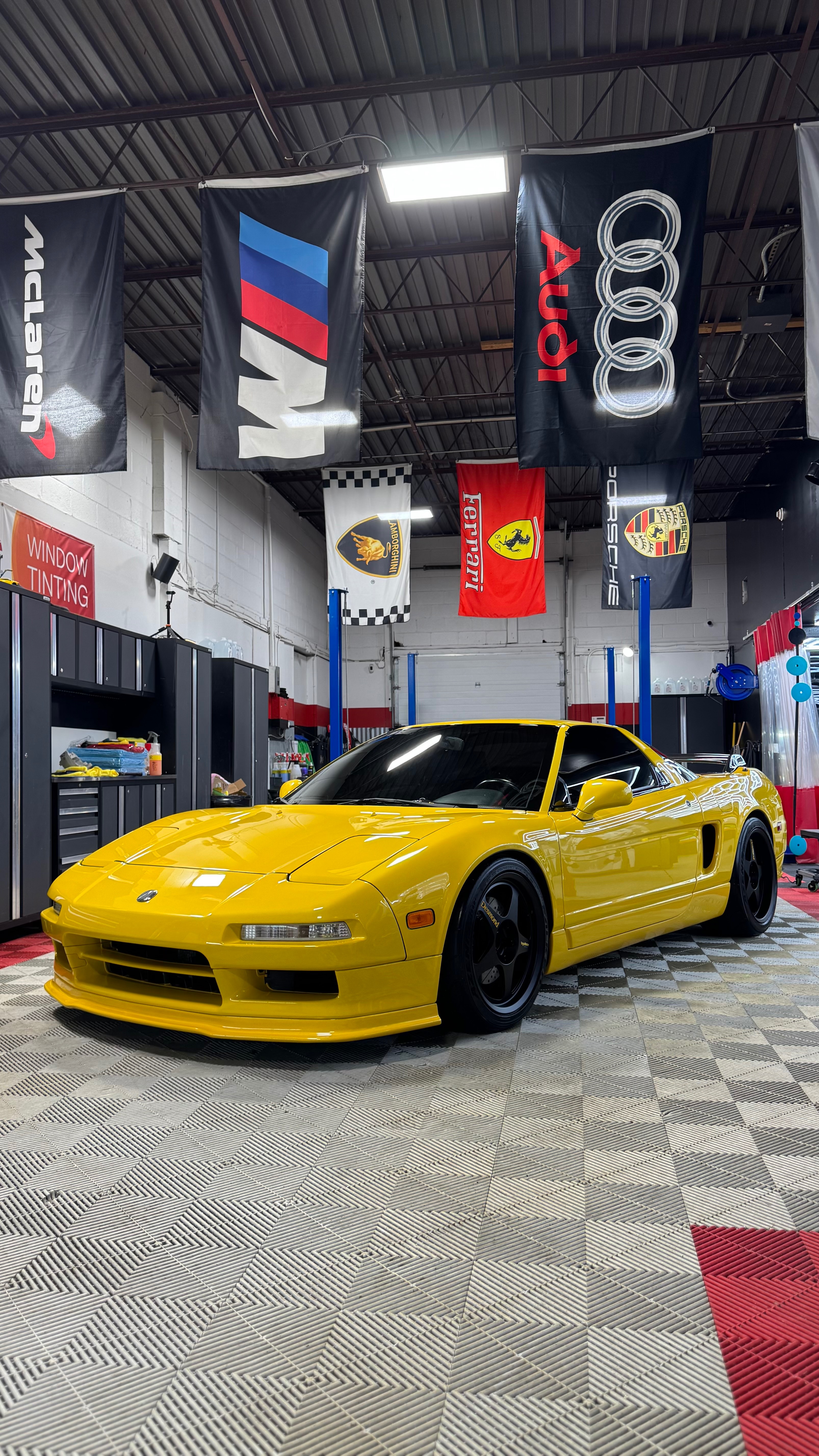 Yellow Acura NSX at Detail Masters