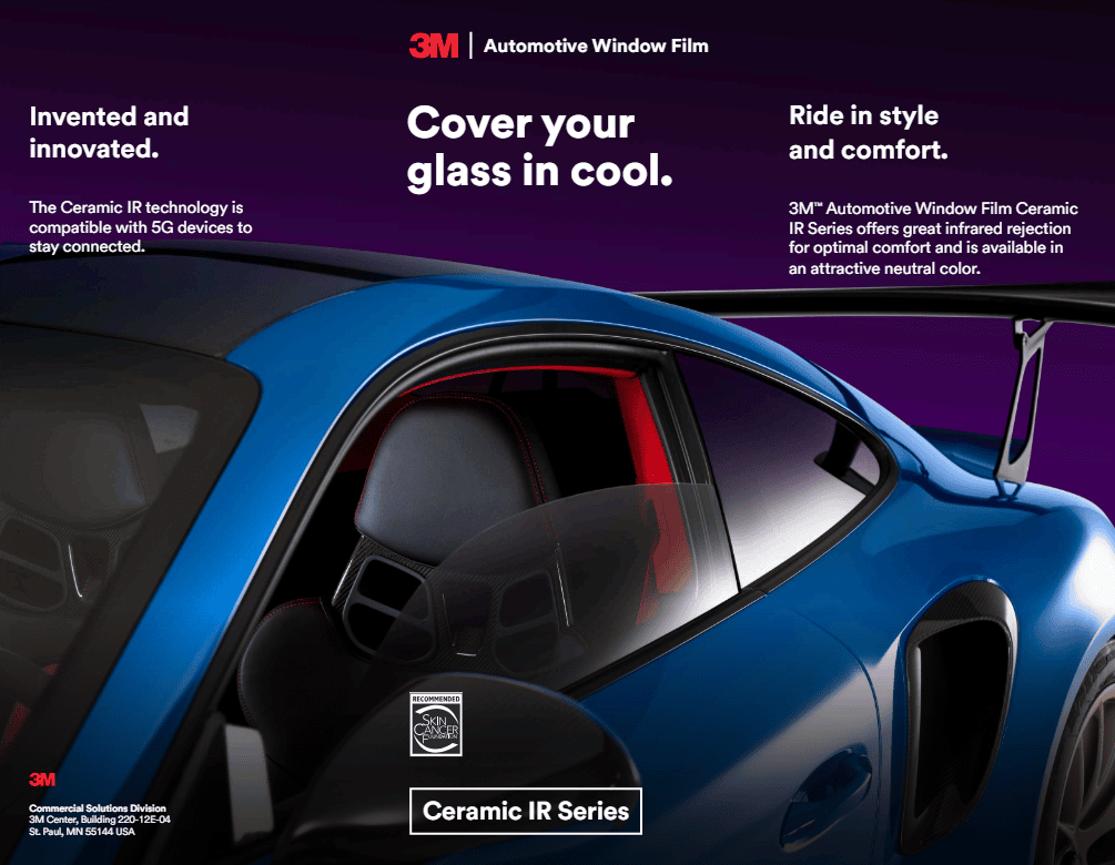 3M Automotive Window Film - Ceramic IR Series - Cover your glass in cool